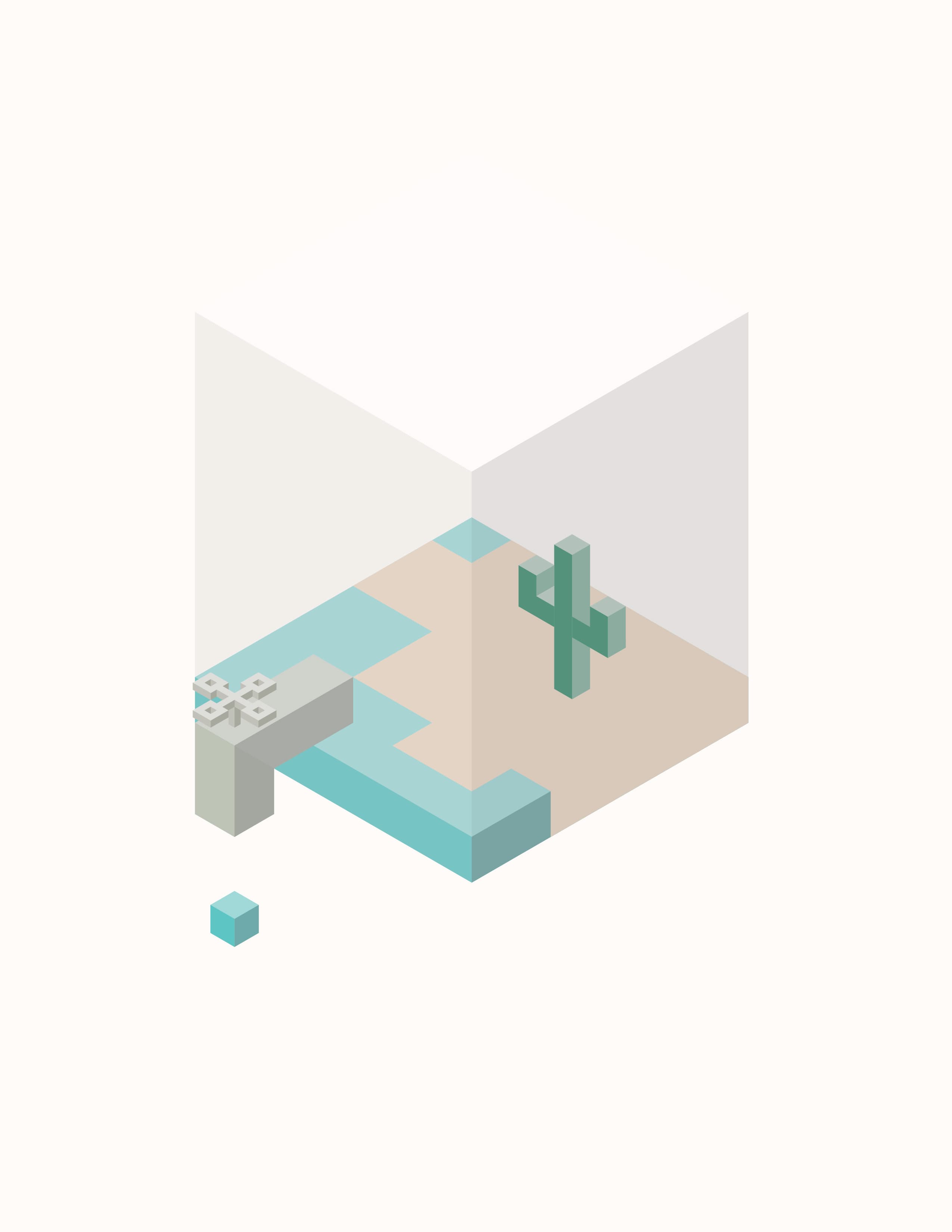 Isometric environment illustration